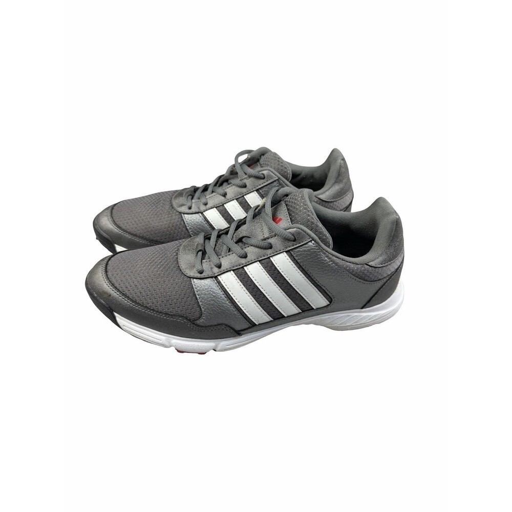 Adidas Tech Response Mens Golf Shoes Size 8.5 Grey White Spiked F33551